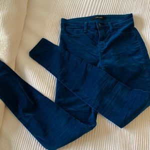 J Brand Skinny Velvet Pants size 25
